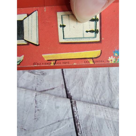 Fisher Price mini lunchbox barn toy 1962 Box Only READ - Picture 4 of 7